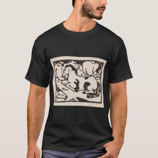 Franz Marc Kunst s Zwei Katzen, Blau und Gelb Fran T-Shirt