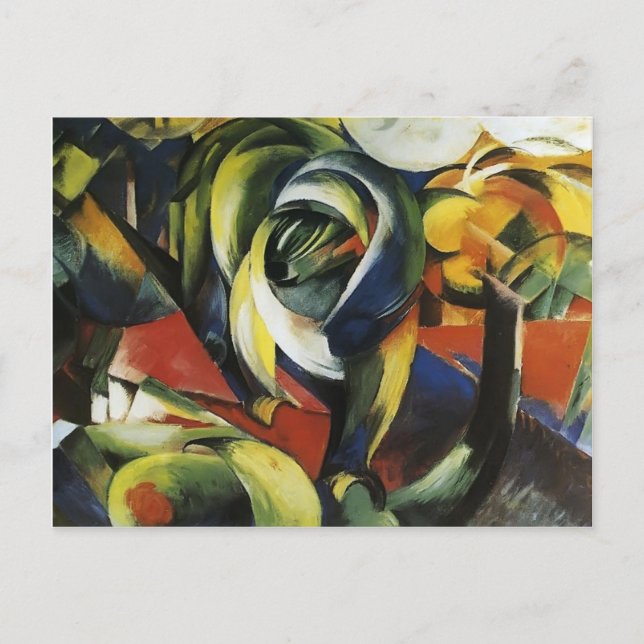 Franz Marc- Mandrill Postkarte (Vorderseite)