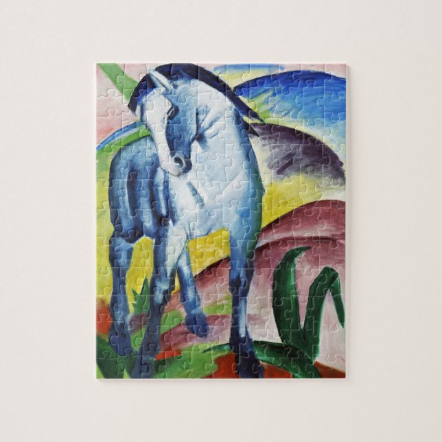 Franz Marc Modernes Blaues Pferd I Expressionistis (Vertikal)
