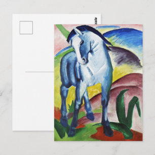 Franz Marc Modernes Blaues Pferd I Expressionistis Postkarte