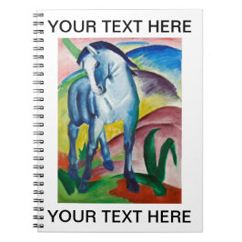 Franz Marc Personalisiertes Malen des Blauen Pferd Notizblock