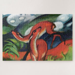 Franz Marc Rotes Reh II Expressionistisches Gemäld