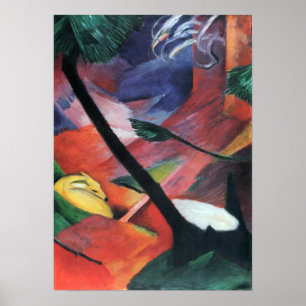 Franz Marc - Rotwild im Wald II Poster