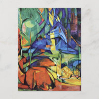 Franz Marc - Rotwild im Wald (ii)