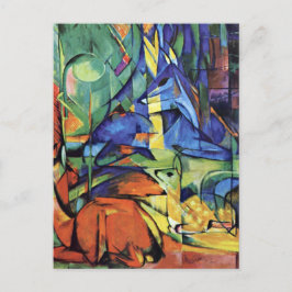 Franz Marc - Rotwild im Wald (ii) Postkarte
