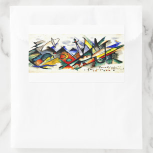 Franz Marc - Sonatine für Violine und Klavier Rechteckiger Aufkleber