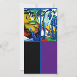 Franz Marc, The Blue Horse, Art Lesezeichen Card Karte