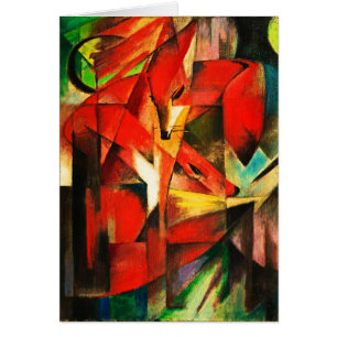 Franz Marc The Foxes Red Fox Moderne Kunst Malerei