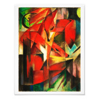 Franz Marc The Foxes Red Fox Moderne Kunst Malerei