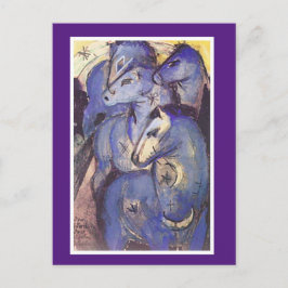 Franz Marc, Tower of Blue Horses, Fine Art Postkarte