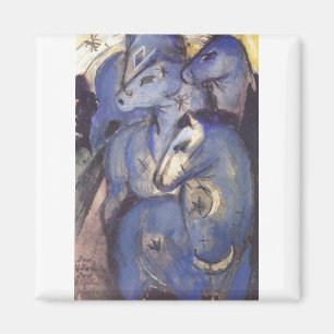 Franz Marc - Turm des blauen Reiters der Pferd1913 Magnet