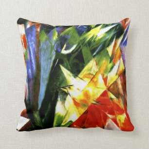 Franz Marc: Vögel - Kubismus Kunst von Franz Marc Kissen