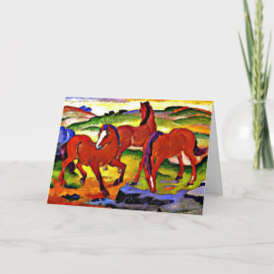 Franz Marc - Weidepferde IV.1911 Karte