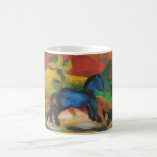 Franz Marc - wenig blaue Öl-Leinwand des Pferd1912 Kaffeetasse
