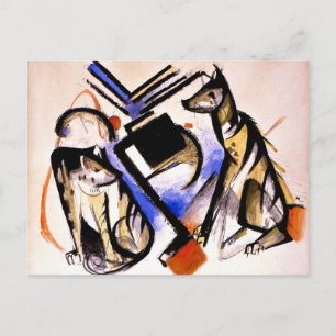 Franz Marc - Zwei Wölfe Postkarte