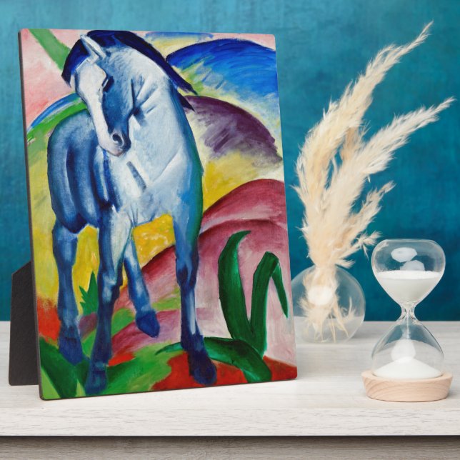 Franz Marcs blaues Pferd Fotoplatte (Seite)