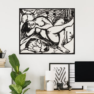 Franz Marc's Meisterwerk Schleichhirdin Art Poster