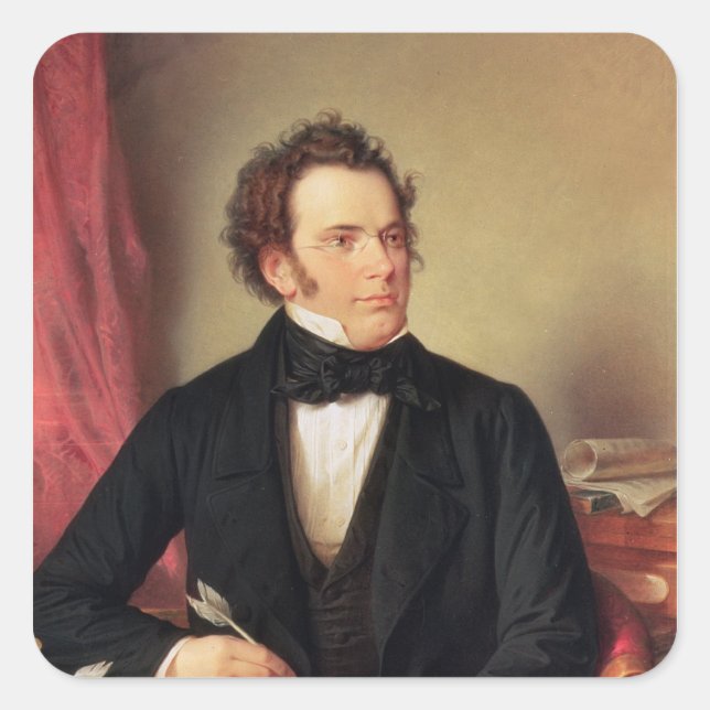 Franz Peter Schubert Quadratischer Aufkleber (Vorderseite)