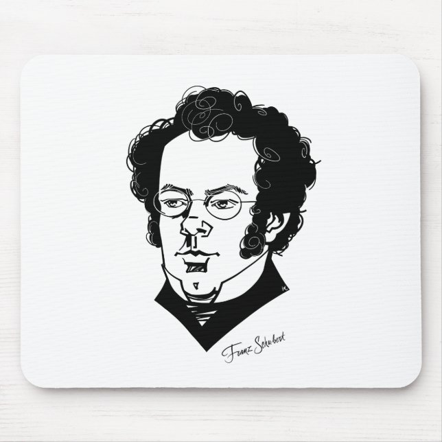 Franz Schubert Mousepad (Vorne)
