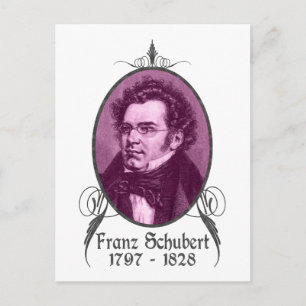 Franz Schubert Postkarte