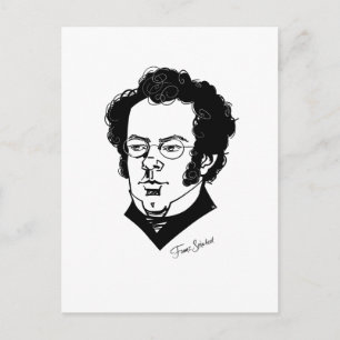Franz Schubert Postkarte