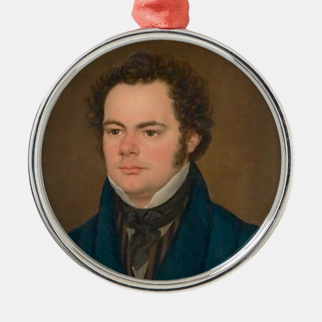 Franz Schubert Silbernes Ornament (Vorne)