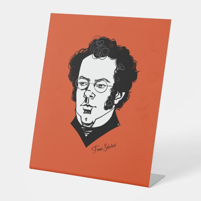 Franz Schubert Sockelschild (Vorderseite)