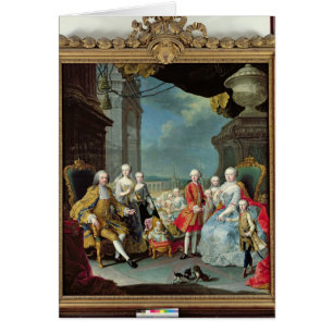 Franz Stephan I avec son épouse Marie-Therese