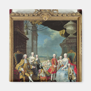 Franz Stephan I mit seiner Ehefrau Marie-Therese Magnet