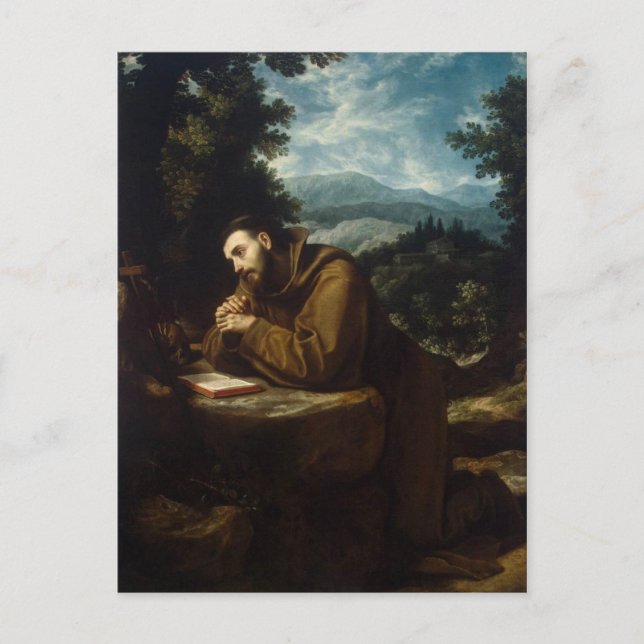 Franz von Assisi, Tierfreund Postkarte (Vorderseite)