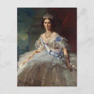 Franz Winterhalter - Portrait der Prinzessin Tatia Postkarte