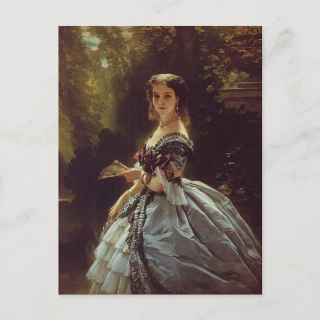 Franz Winterhalter - Prinzessin Elizabeth Belossel Postkarte (Vorderseite)