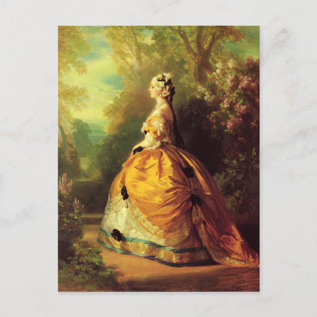 Franz Xaver Winterhalter - Kaiserin Eugénie Postkarte (Vorderseite)
