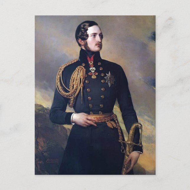 Franz Xaver Winterhalter - Prinz Albert Postkarte (Vorderseite)