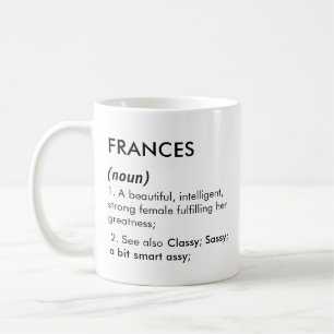 Franzens Name, Bearbeitbarer Name, Benutzerdefinie Kaffeetasse