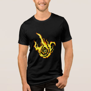 Franzied Flame Fan Klassische Spielkarten Tri-Blend Shirt