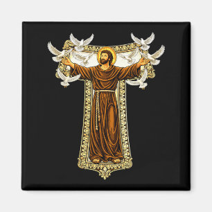 Franziskaner-Tau-Kreuz-Gebet St. Franziskus von As Magnet