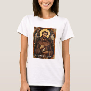 Franziskus von Assisi Katholischer T - Shirt für F