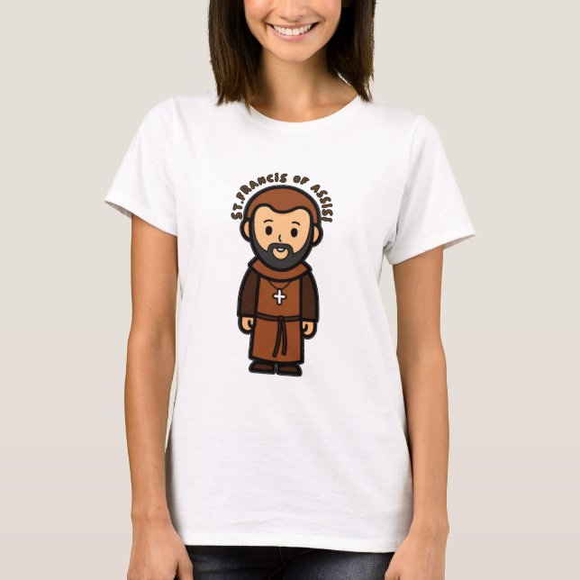 Franziskus von Assisi Katholischer T - Shirt für F (Vorderseite)