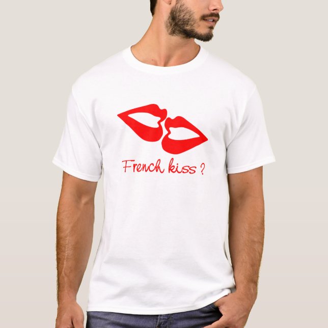Franzose-Kuss-T - Shirt (Vorderseite)