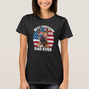 Franzose Vater Bulldog Besitzer 4. Juli T-Shirt