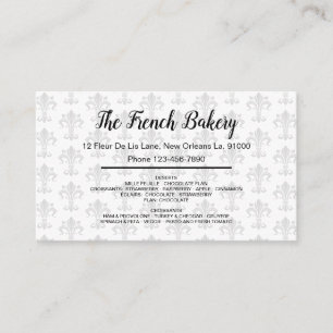 Franzosen Bakery Fleur De List Theme Visitenkarte