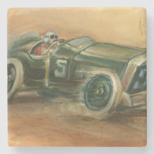 Franzosen Grandprix Racecar durch Ethan Harper Steinuntersetzer