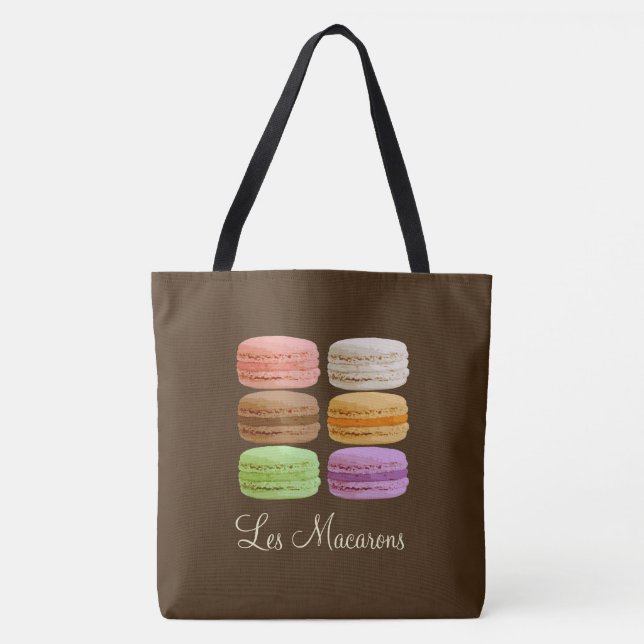 Franzosen Macarons - muti-farbige Pastelle Tasche (Vorderseite)