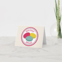 Franzosen Macarons Notecard - Bonjour hallo