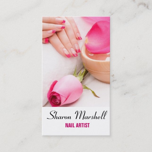 Franzosen nageln visitenkarte (Vorderseite)