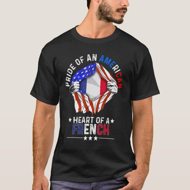 Französisch Amerika Prix Auslandland Fran T-Shirt (Vorderseite)
