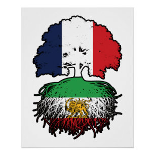 Französisch aufgewachsene iranische Wurzeln Löwe u Poster