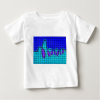 Französisch Blau Abstrakt mit Woven Texture