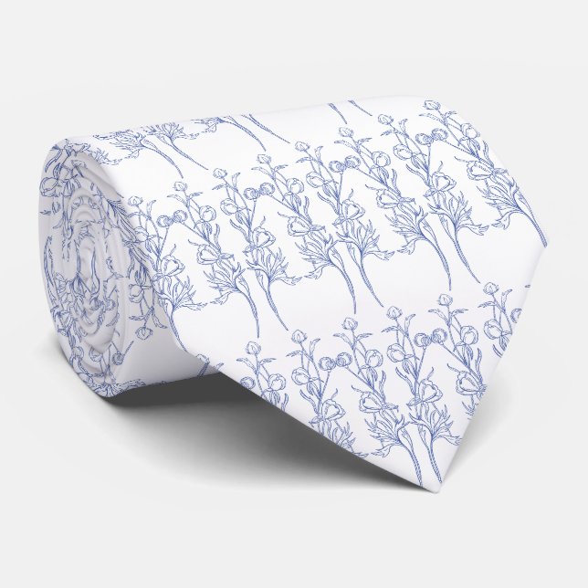 Französisch Blau Krawatte (Gerollt)
